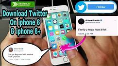 How To Download Twitter On iPhone 6 & iPhone 6+, ios 12.5 & Below iPhone 5 , 5s & iPhone SE 2022