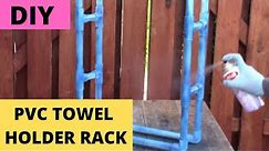 PVC Towel Holder/Rack (DIY). #craft #pvc DIY