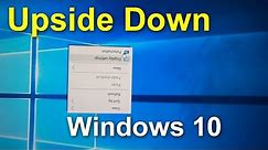 How to Flip the Screen under Windows 10 (Upside Down)