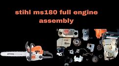 stihl ms180 chainsaw full assembly #stihl #chainsaw #repair #assembly