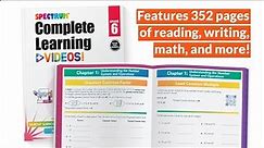 Spectrum Complete Learning + Videos 6th Grade Workbooks All Subjects