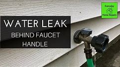 How To Fix a Water Leak Behind the Handle of an Outdoor Faucet