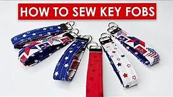 🧵 🗝️ DIY Fabric Key Fob | Sewing Tutorial for Beginners | Things to Sew and Sell
