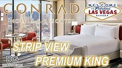 💥 2022 NEW Conrad Las Vegas at Resorts World Premium View King Room Tour | Casino Resort Las Vegas
