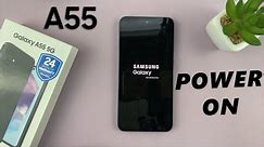 How To Switch ON Samsung Galaxy A55 5G | Turn ON Samsung Galaxy A55 5G