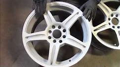 Sandblasted Used Alloy Wheels That Were Powder Coated, by kingstonsandblasting com,