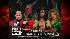 Kane w/ Paul Bearer vs X-Pac w/ Tori No Holds Barred Match 2/27/00