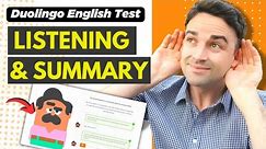Master Class! Interactive Listening & Summary Course for the Duolingo English Test