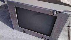 2004 Toshiba 14AF44 CRT Television Set on the Street