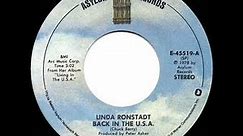 1978 HITS ARCHIVE: Back In The U.S.A. - Linda Ronstadt (stereo 45)