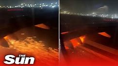IndiGo aircraft's engine catches fire during take off at Delhi airport