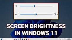 How to Change Your Screen Brightness in Windows 11