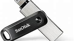 SanDisk 128GB iXpand Flash Drive Go for iPhone and iPad - SDIX60N-128G-GN6NE, Silver