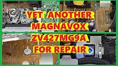 YET ANOTHER MAGNAVOX DVD-VCR REPAIR ZV427MG9 SPILLS TAPE EATS TAPE