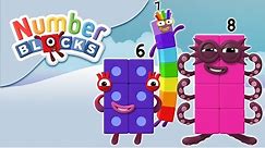 @Numberblocks- Numbers 6, 7 & 8 | Learn to Count