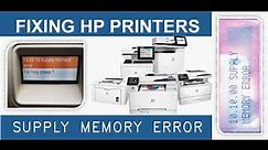Fixing Supply Memory Error on HP Printers