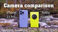 iPhone 13 Pro vs. Nokia Lumia 1020 - camera comparison