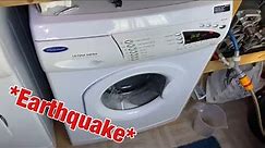 Hotpoint Ultima Extra WMA64 washing machine || VERY unbalanced final spin (Colourfast Cotton 60°)