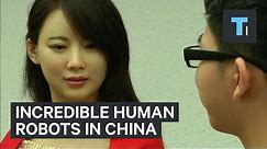 Incredible human-like robots in China