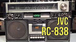 JVC RC838 Radio Cassette Unboxing and Appraisal Before Repair. Boombox Service