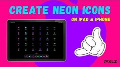 Create Your Own Neon Icons For iPad & iPhone Using Siri Shortcuts!