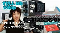 SET up Sports Cam FULL HD 1080p||UNBOXING and HANDSON