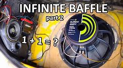 Infinite Baffle Testi Jatkuu Tupla Subwoofereilla | Dayton Audio UM18 + Ground Zero 6XSPL osa 2