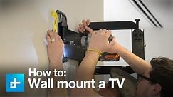 How to wall mount a TV with the Sanus full motion VMF322-B1