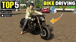 TOP 5 BIKE DRIVING GAMES FOR ANDROID 2024! BEST BIKE GAME FOR ANDROID/OPEN WORLD BIKE RIDING GAMES