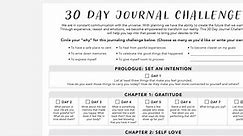 30 Day Journal Challenge