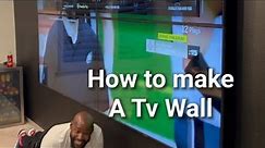 How to make a tv wall (full video)