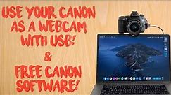 Canon 70D tip #16: Use your DSLR as a webcam with FREE Canon software!