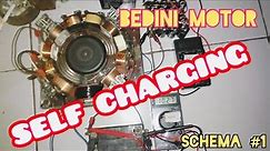 Bedini Motor Self Charging and Charging With Three Coil | Shcema #1