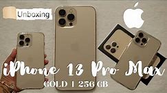 iPhone 13 Pro Max Unboxing I Gold I 256GB I Accessories