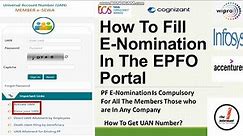 How To File e -nomination In The EPFO Portal Online |How to Activate UAN Number|How to Add Nominee|