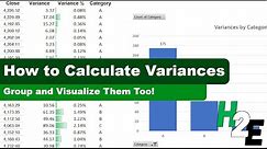 How to Calculate Variances and Do Analysis in Excel