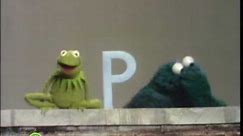 Sesame Street: Kermit Shows The Letter B to Cookie Monster