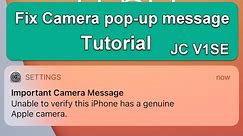 Fix iPhone Camera and pop-up Message 【Tutorial】JC-V1SE Review Camera Repair kits