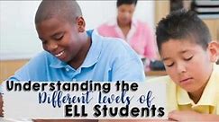 Understanding the Different Levels of ELL Students