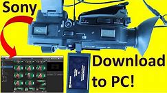 How to transfer videos from Sony Camcorder to computer