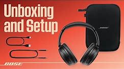 Bose QuietComfort® SE Headphones – Unboxing and Setup