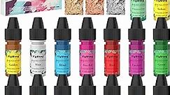 Epoxy Resin Pigment - 16 Colors Translucent Resin Colorant, Highly Concentrated Resin Dye for DIY Jewelry Making, AB Resin Coloring - 10ml