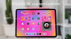 how to customize your ipad with iOS 16! (widgets, apps, wallpapers)