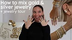 CAN YOU MIX GOLD & SILVER JEWELRY | tips on mixing metals + my jewelry collection!