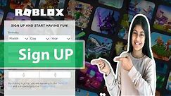 HOW TO SIGN UP FOR ROBLOX 2020!
