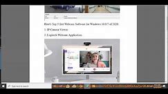 Top 5 free Webcam Software for Windows 10/8/7 of 2020