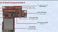 iPhone 12 motherboard components function.