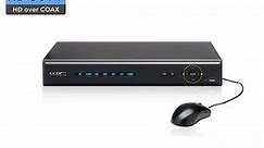 8 Channel Digital Video Recorder - HD and Analog CCTV Security Cameras - Built in AI