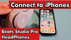 Beats Studio Pro Headphones: How to Connect & Pair to iPhones via Bluetooth