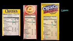Nutrition Facts Label Part III Choosing Cereals